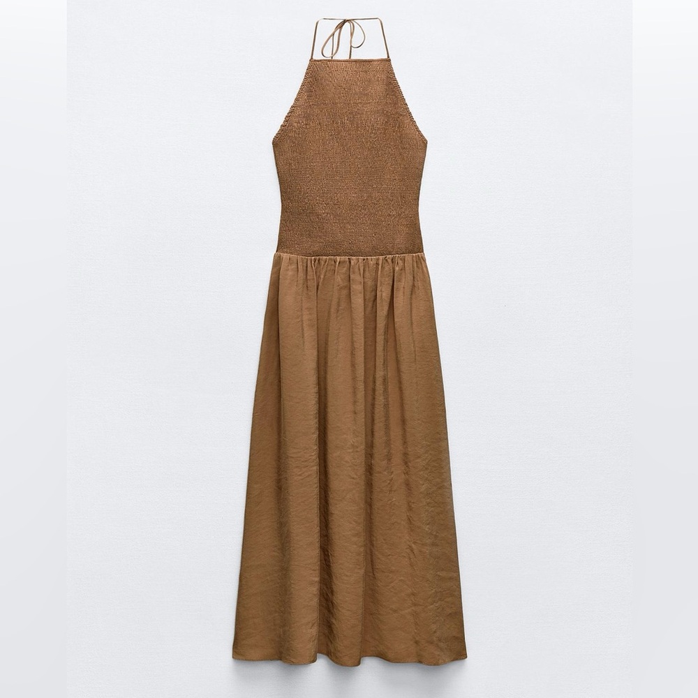 Zara flowy halter dress
